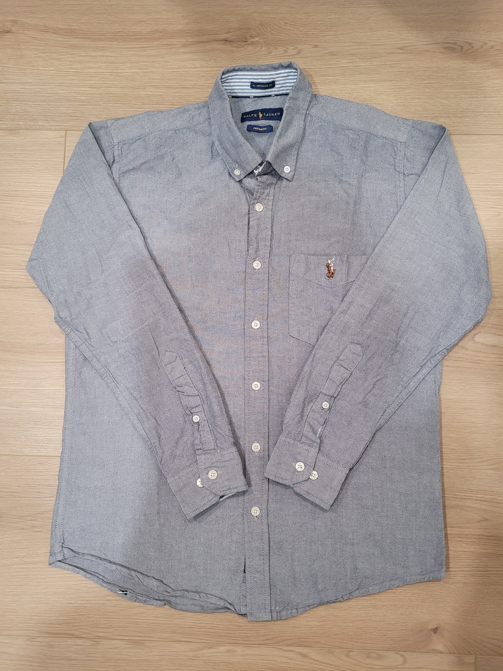 Ralph Lauren Men’s XL Long-Sleeve Button-Down Shirt Flesh Pony